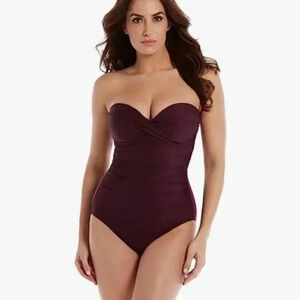 MIRACLESUIT Rock Solid Madrid Strapless One Piece Swimsuit